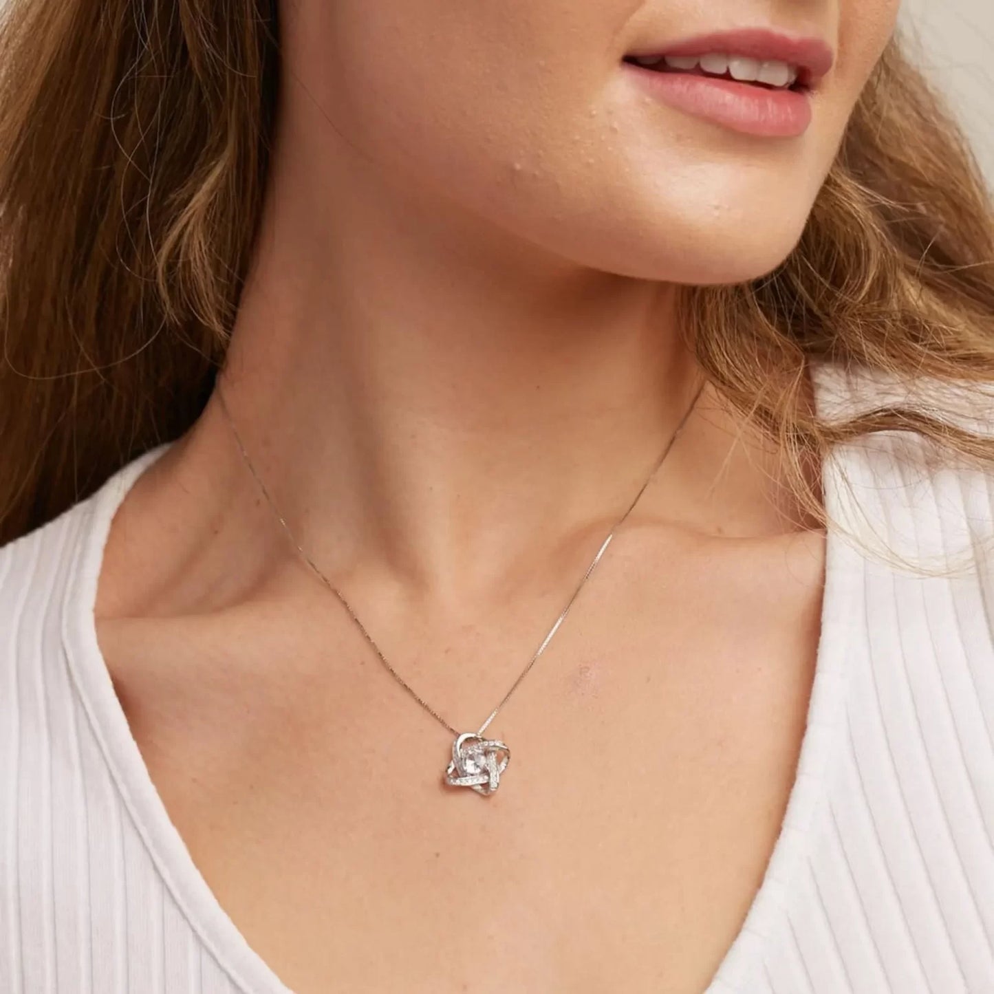 To The Best Mum In The World – Love Knot Necklace