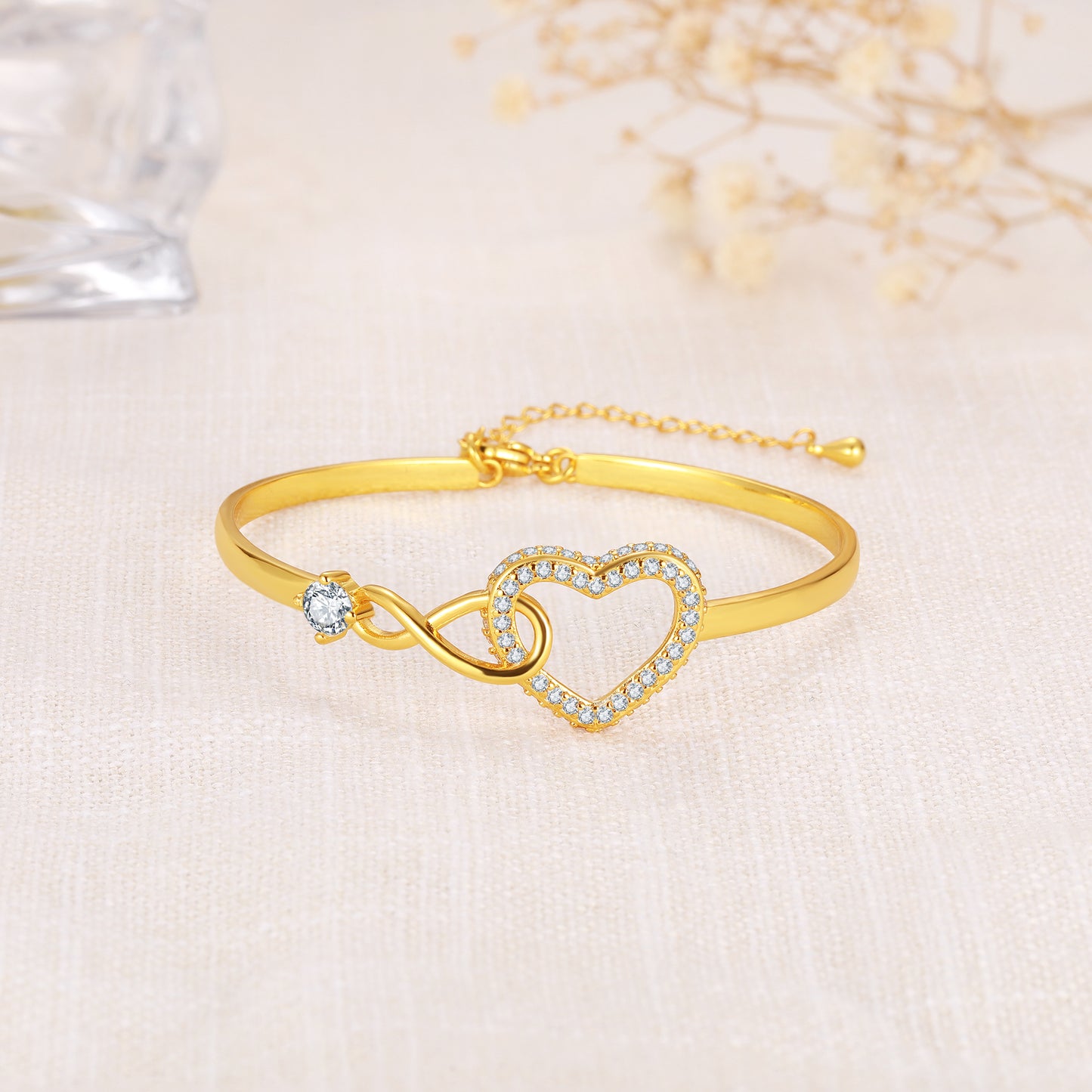 To My Wife – Infinity Heart Bracelet
