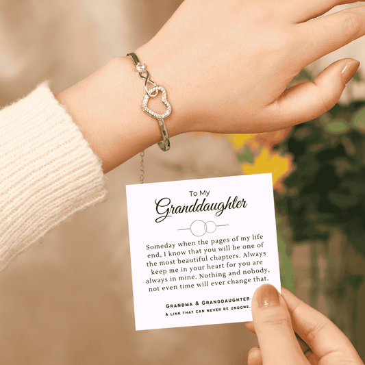 To My Granddaughter – Infinity Heart Bracelet