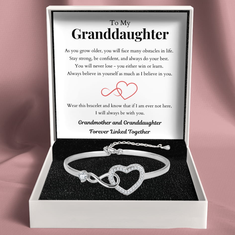 To My Granddaughter – Infinity Heart Bracelet