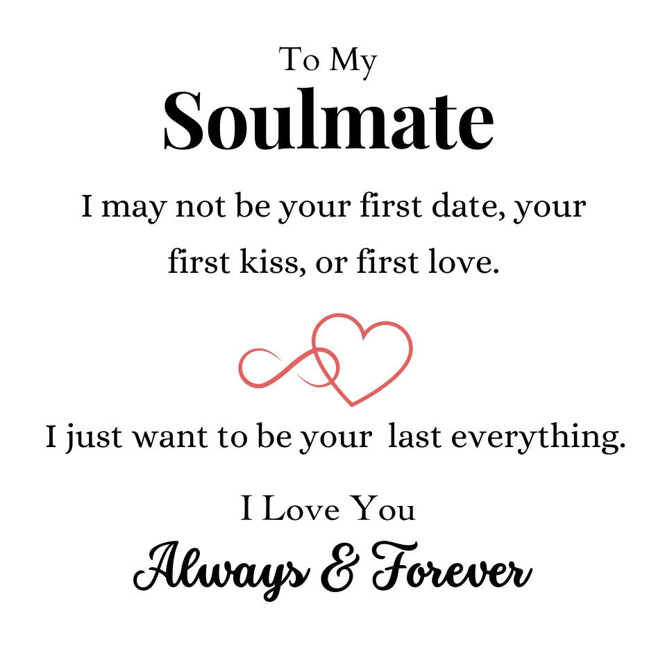To My Soulmate – Infinity Heart Bracelet