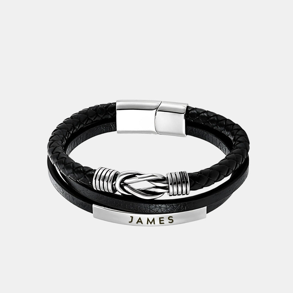 To My Son – Infinite Love Personalised Bar Bracelet