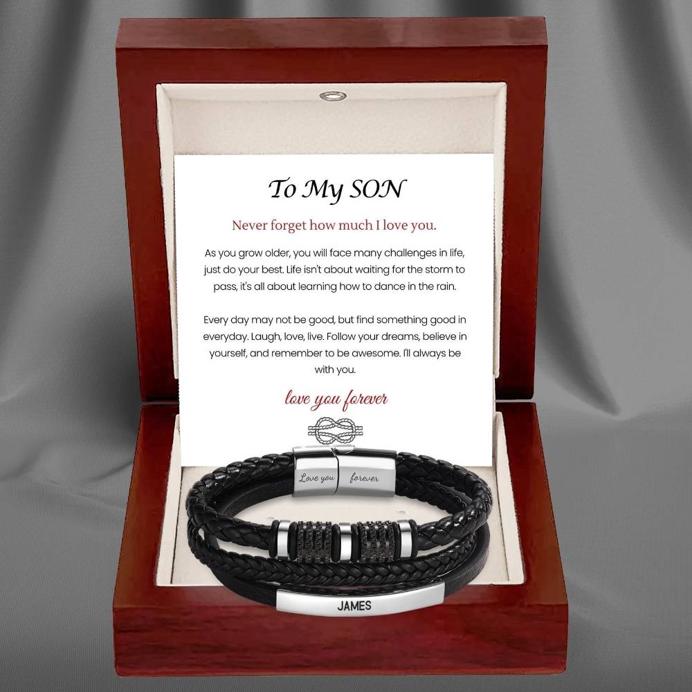 To My Son – Forever Together Name Bracelet