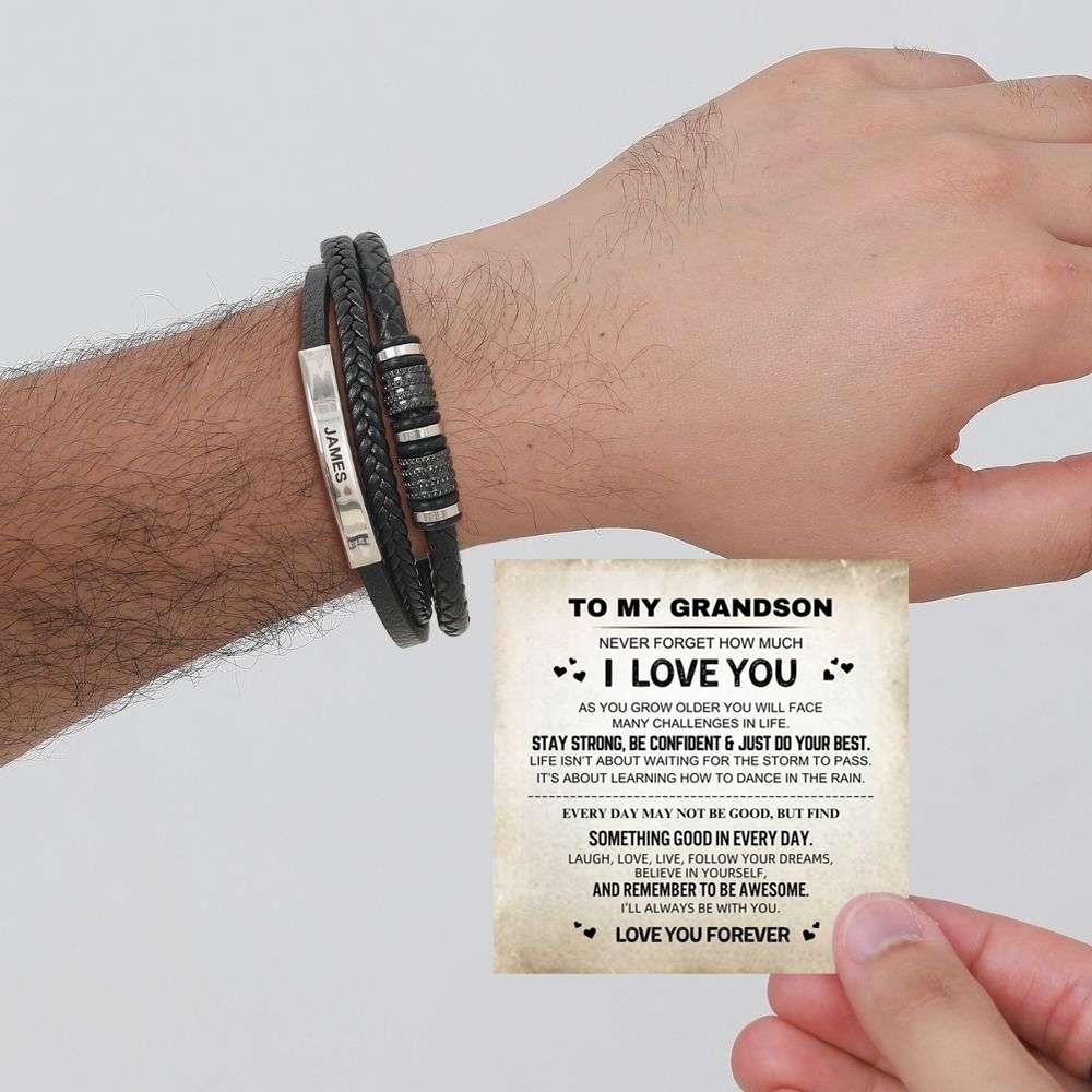To My Grandson – Forever Together Name Bracelet