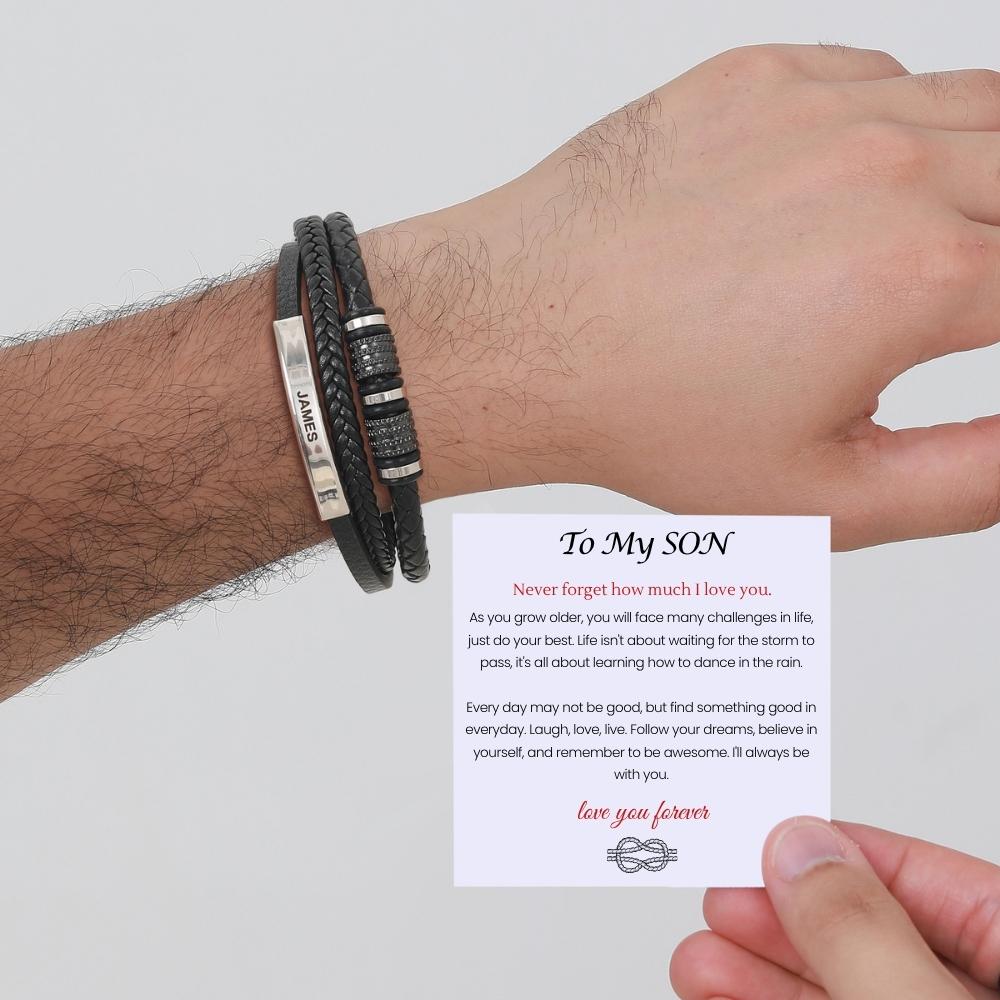 To My Son – Forever Together Name Bracelet