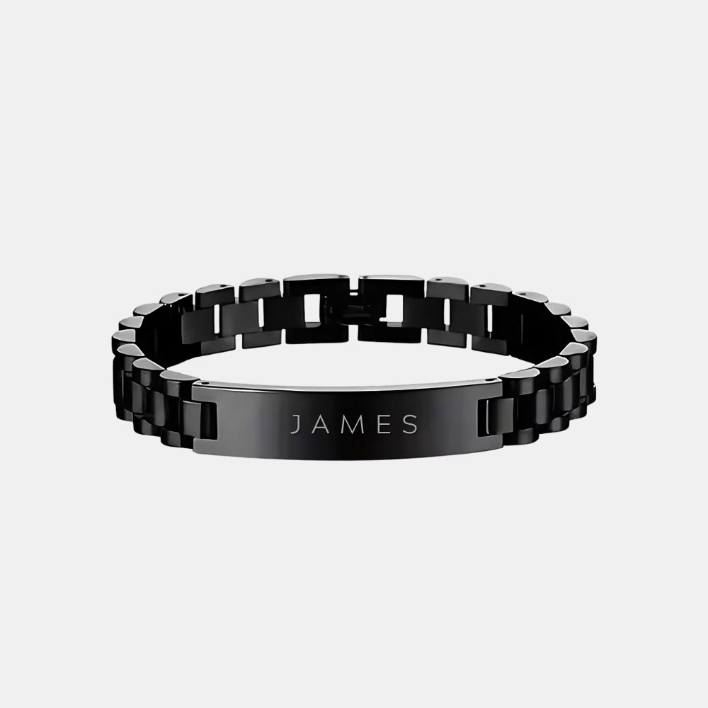 Custom ID Bar Bracelet For My Man