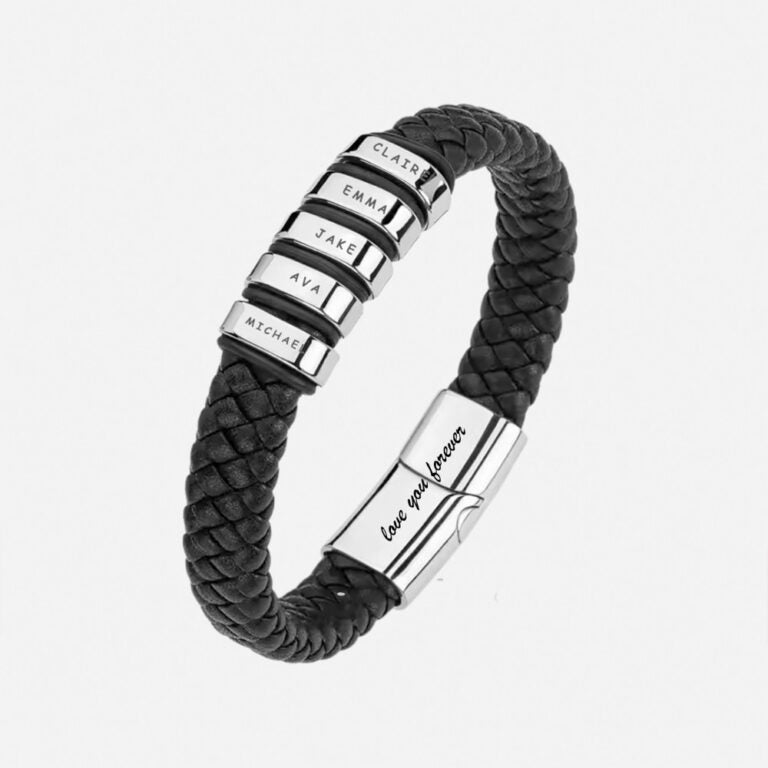 Inner Circle Classic Bracelet with Engraved Name Beads