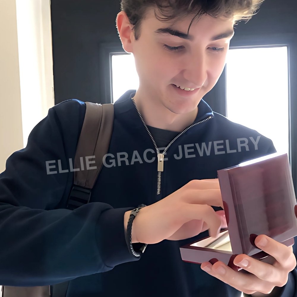 To My Grandson – Infinite Love Personalised Bar Bracelet