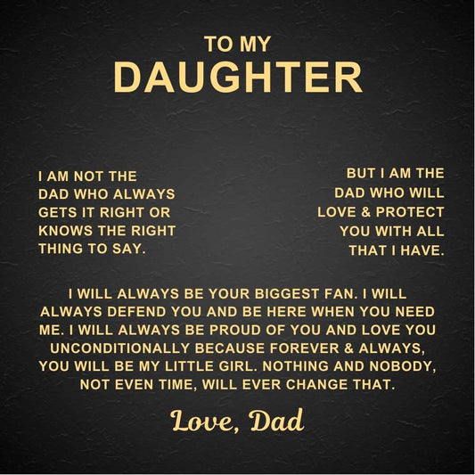 To My Daughter – Love Dad – Love Knot Necklace