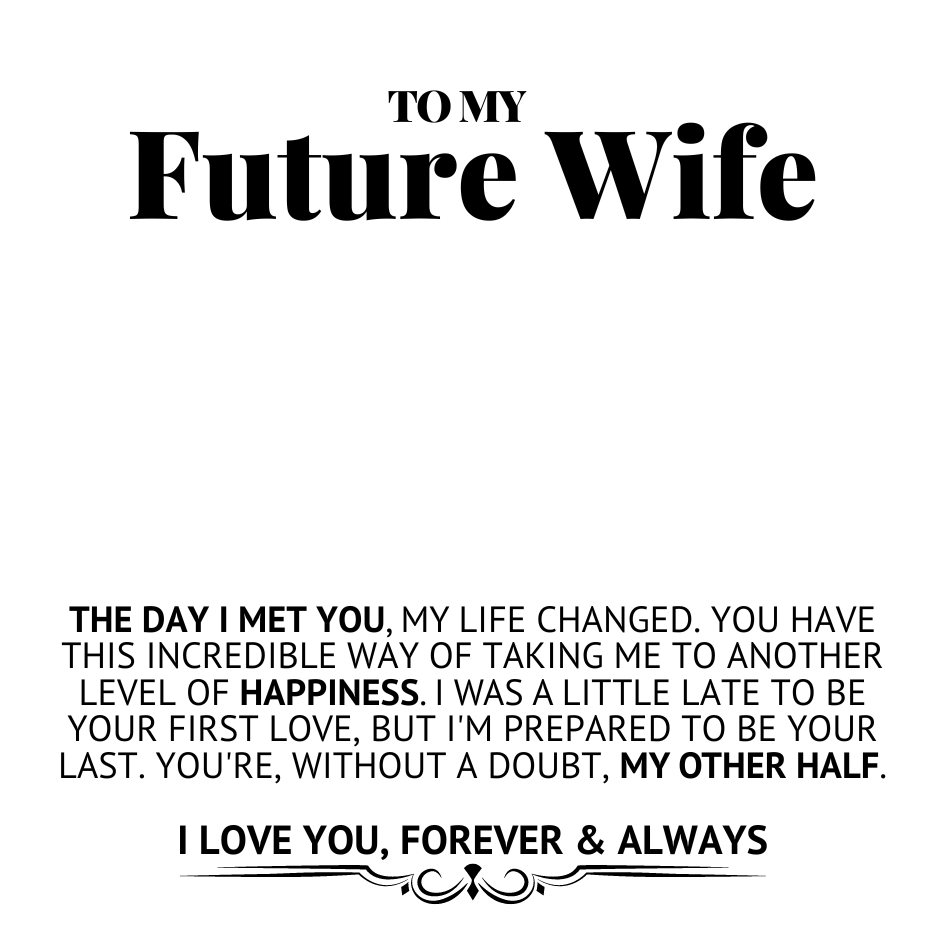 To My Future Wife – Perfect Pair Necklace – The Day I Met You