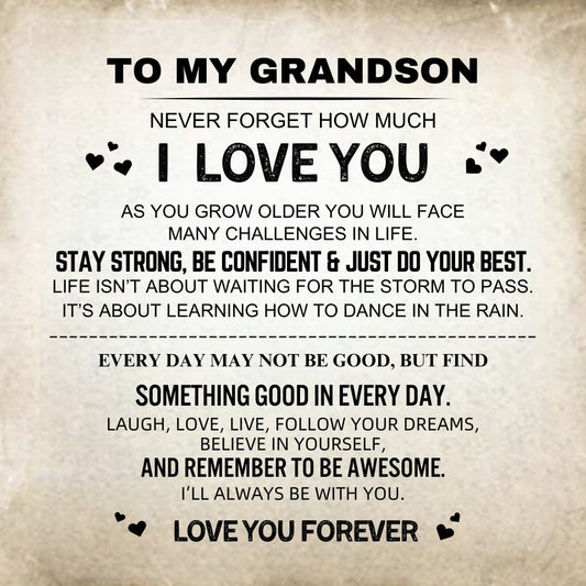 To My Grandson ‘Forever Linked Together’ Bracelet & Card Gift Set