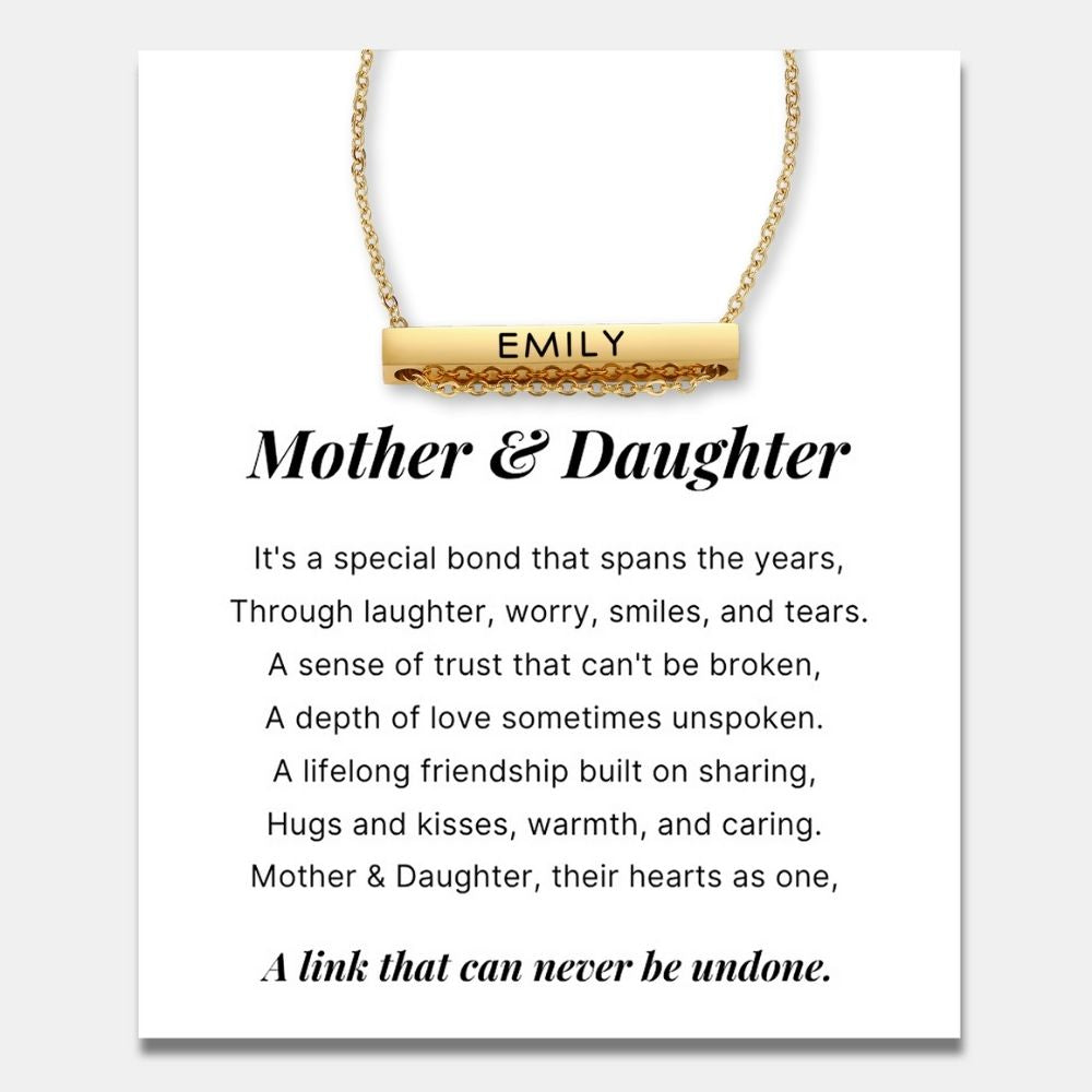 Name Bar Necklace for Daughter