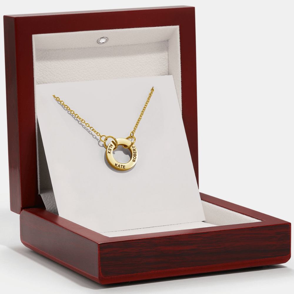 Circle Name Necklace