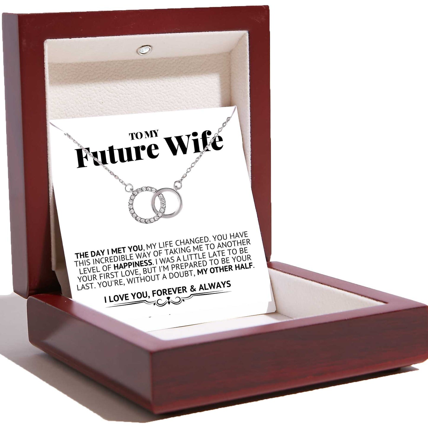 To My Future Wife – Perfect Pair Necklace – The Day I Met You