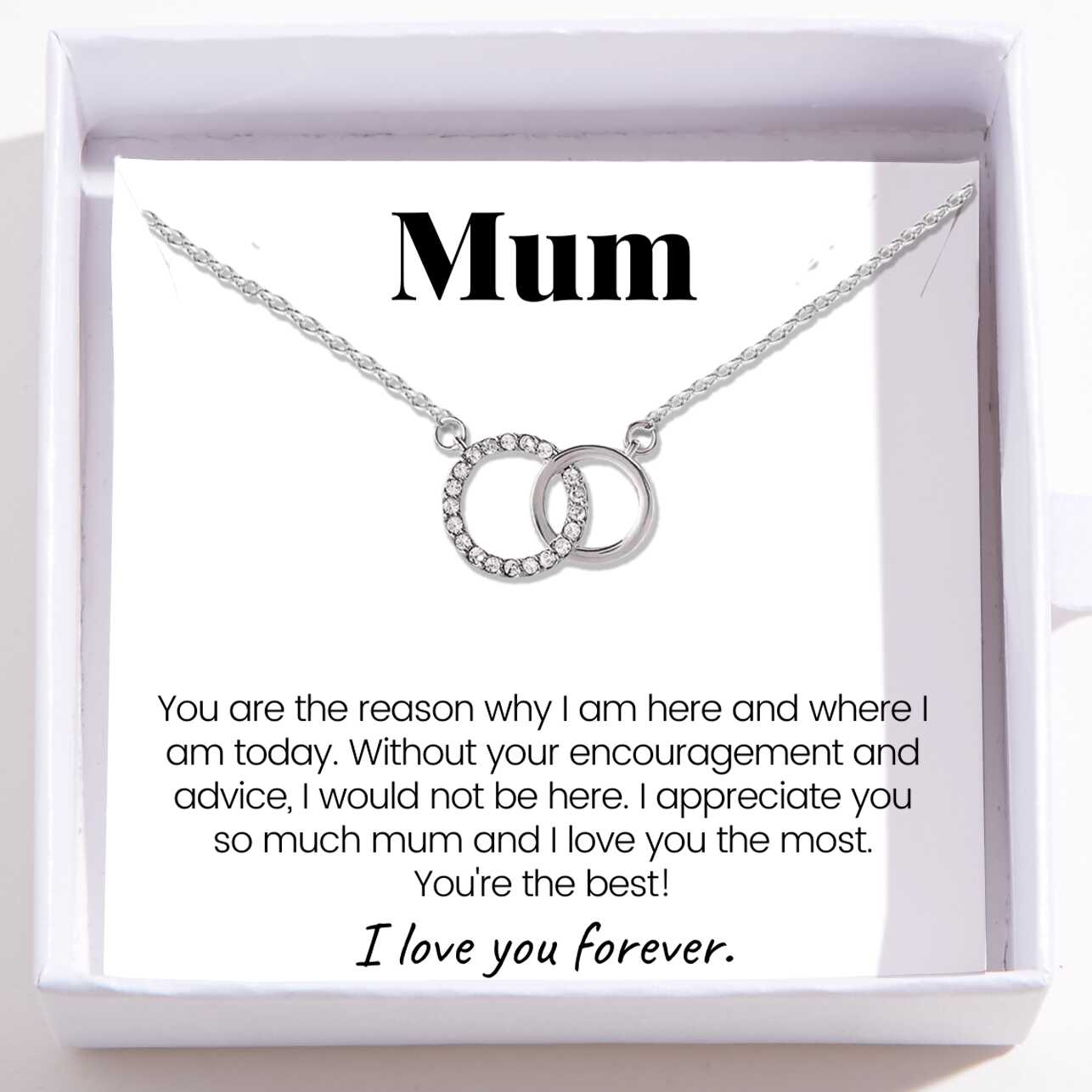 To My Mum – Perfect Pair Necklace – Best Mum Ever