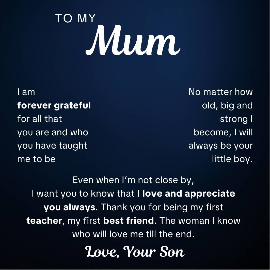To My Mum – Infinity Heart Necklace & Card