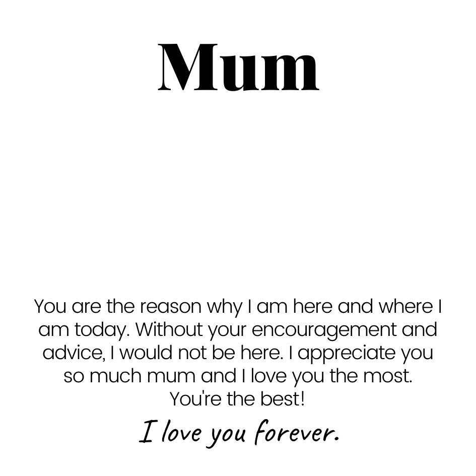 To My Mum – Perfect Pair Necklace – Best Mum Ever