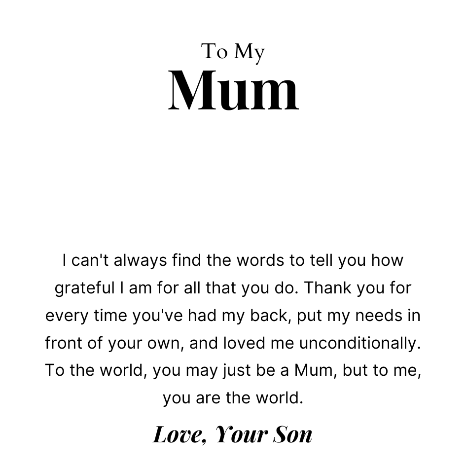 To Mum – Love Knot Necklace For Mum – You Are The World To Me