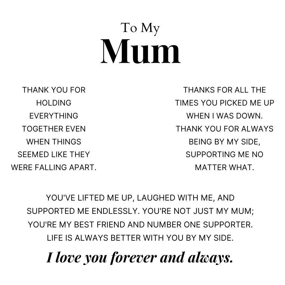 To Mum – Love Knot Necklace For Mum – My Everything