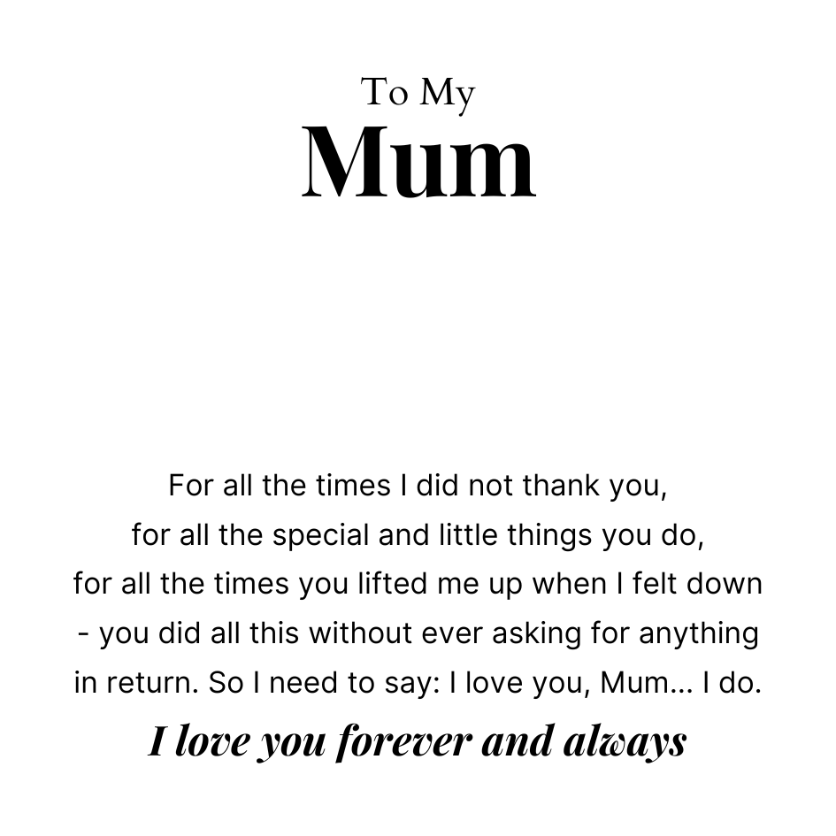 To Mum – Love Knot Necklace For Mum – Little Things You Do