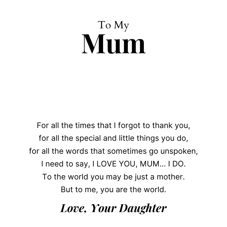 To Mum – Love Knot Necklace For Mum – My World, My Heart