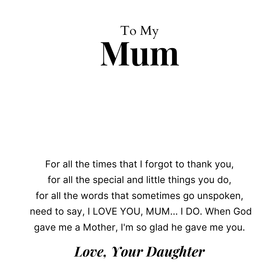 To Mum – Love Knot Necklace For Mum – He Gave Me You
