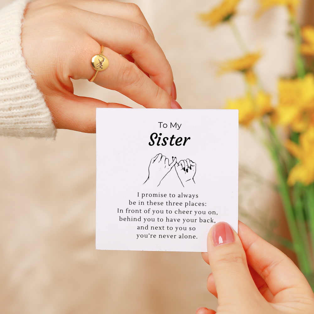 To My Sister – I Promise Ring