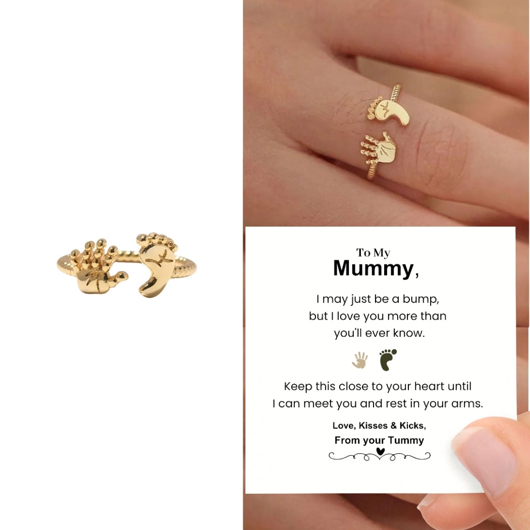 Mummy To Be Palm And Foot Ring