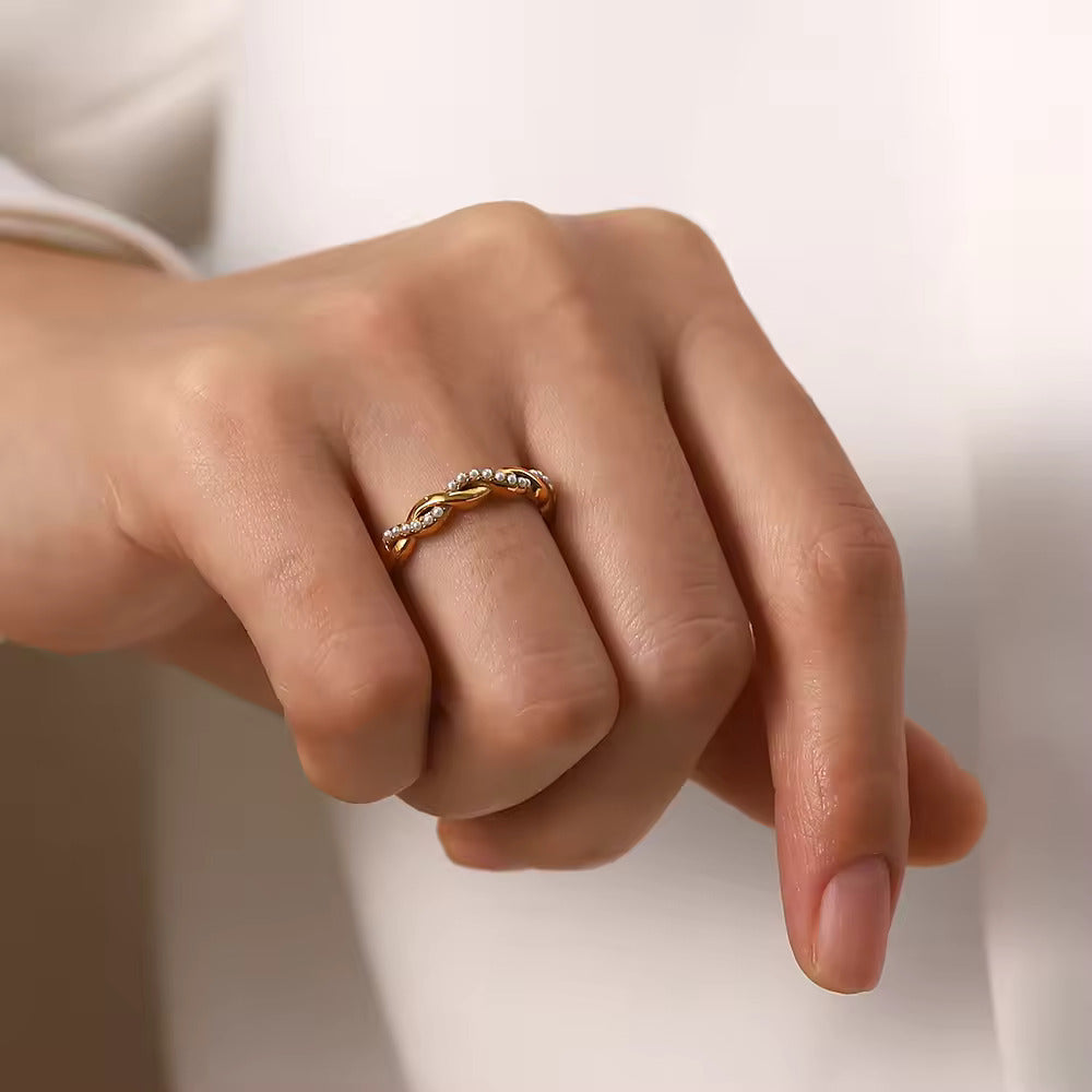 Woven Highs and Lows Ring