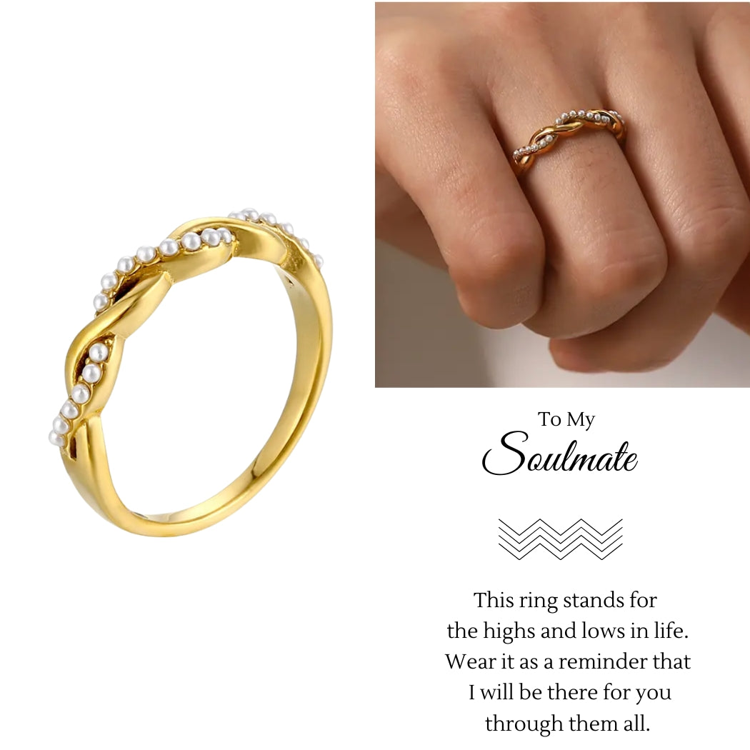 Woven Highs and Lows Ring