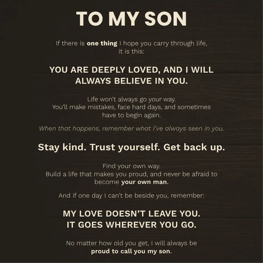 Forever Linked Together Bracelet for Son - Proud To Call You My Son