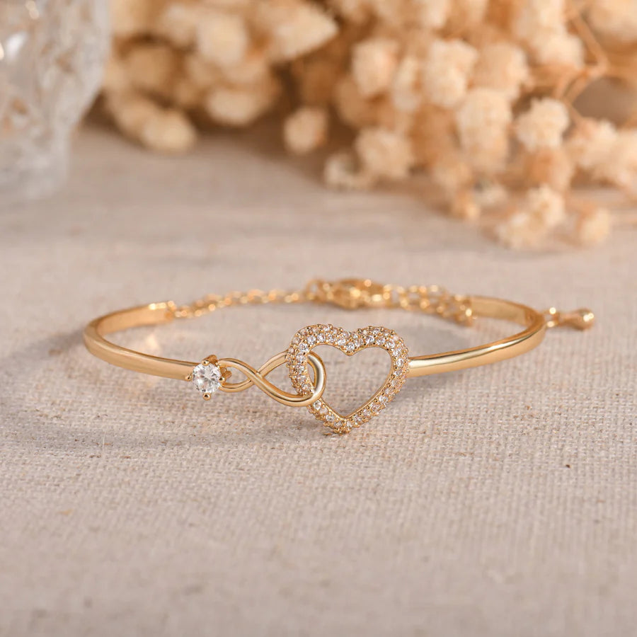 To My Granddaughter – Infinity Heart Bracelet