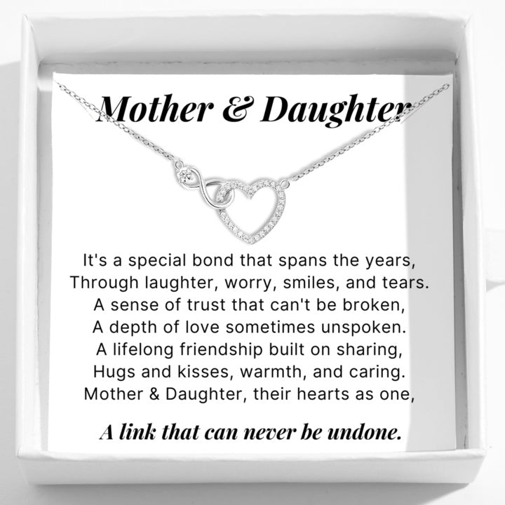 Mother Daughter – Infinity Heart Necklace