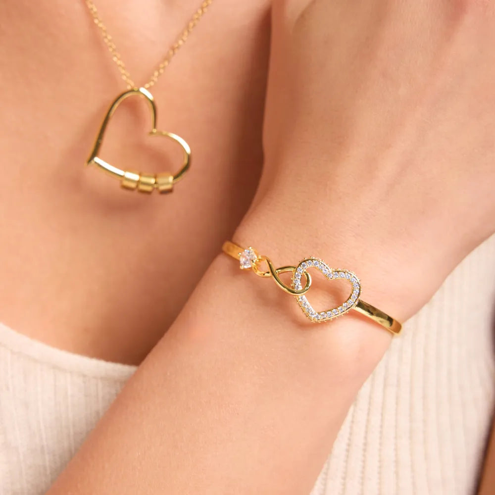 Infinity Love Heart Bracelet For Daughter