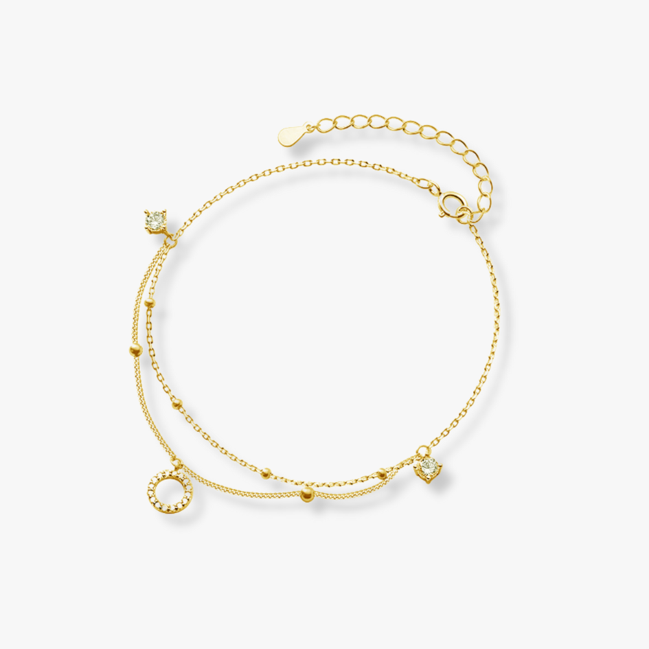 Crystal Circle Anklet