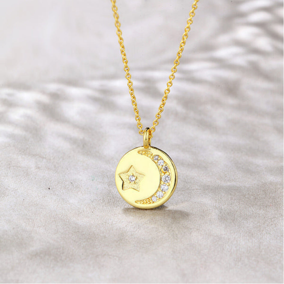 Moon and Star Necklace For Best Friend – Friends Forever