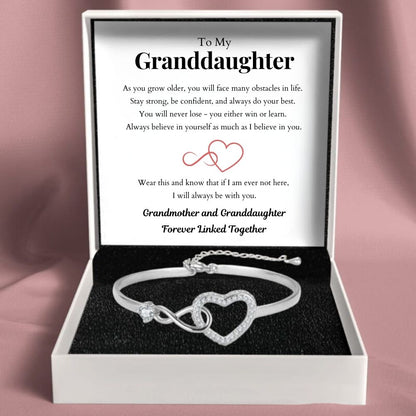 To My Granddaughter – Infinity Heart Bracelet