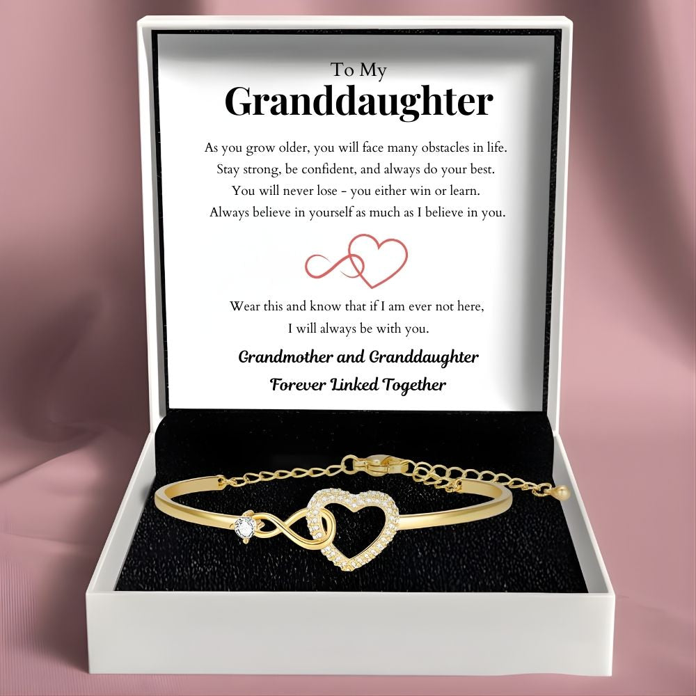To My Granddaughter – Infinity Heart Bracelet