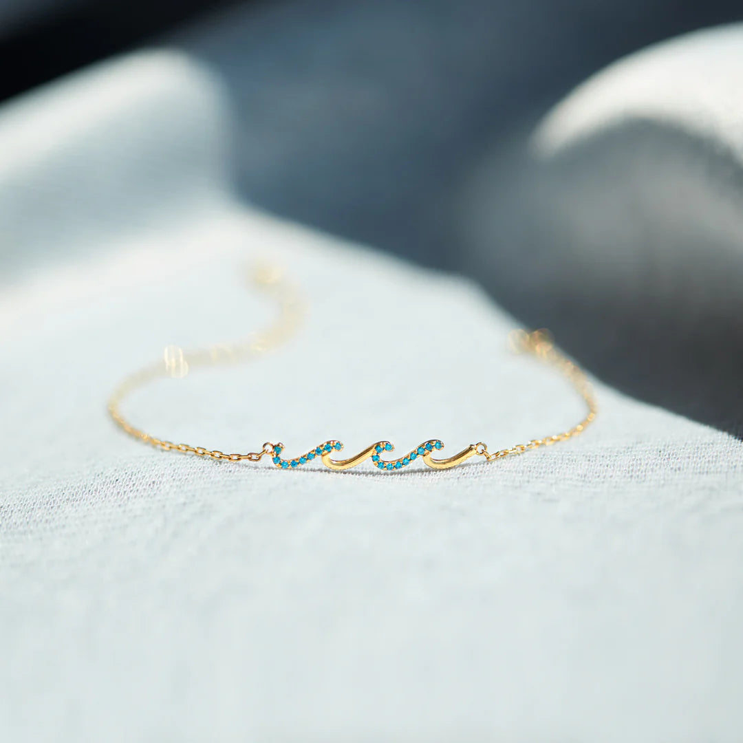 To My Bestie – Triple Wave Friendship Matching Bracelet