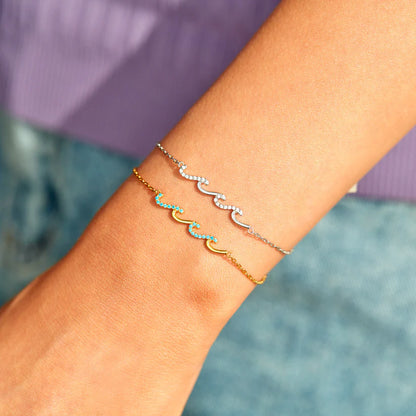 To My Sister – Triple Wave Friendship Matching Bracelet