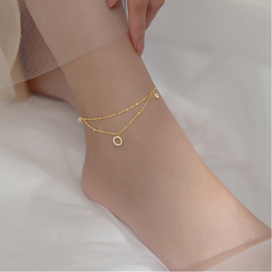 Crystal Circle Anklet