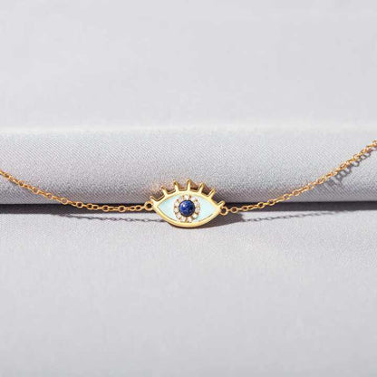 Enamel Evil Eye Bracelet