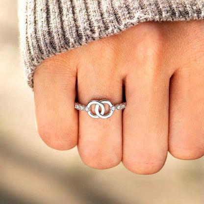 Mother and Daughter Forever Linked Together Ring