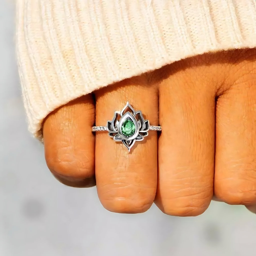 Mother & Warrior Lotus Ring