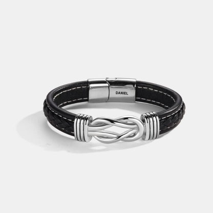 To My Grandson – Infinite Love Personalised Name Bracelet