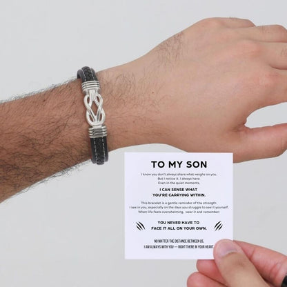 To My Son – Infinite Love Personalised Name Bracelet