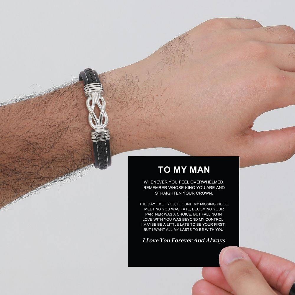 To My Man – Infinite Love Personalised Name Bracelet