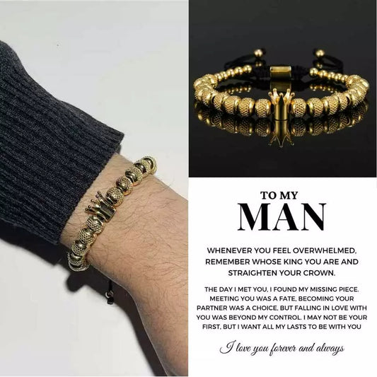 To My Man – Crown Bracelet