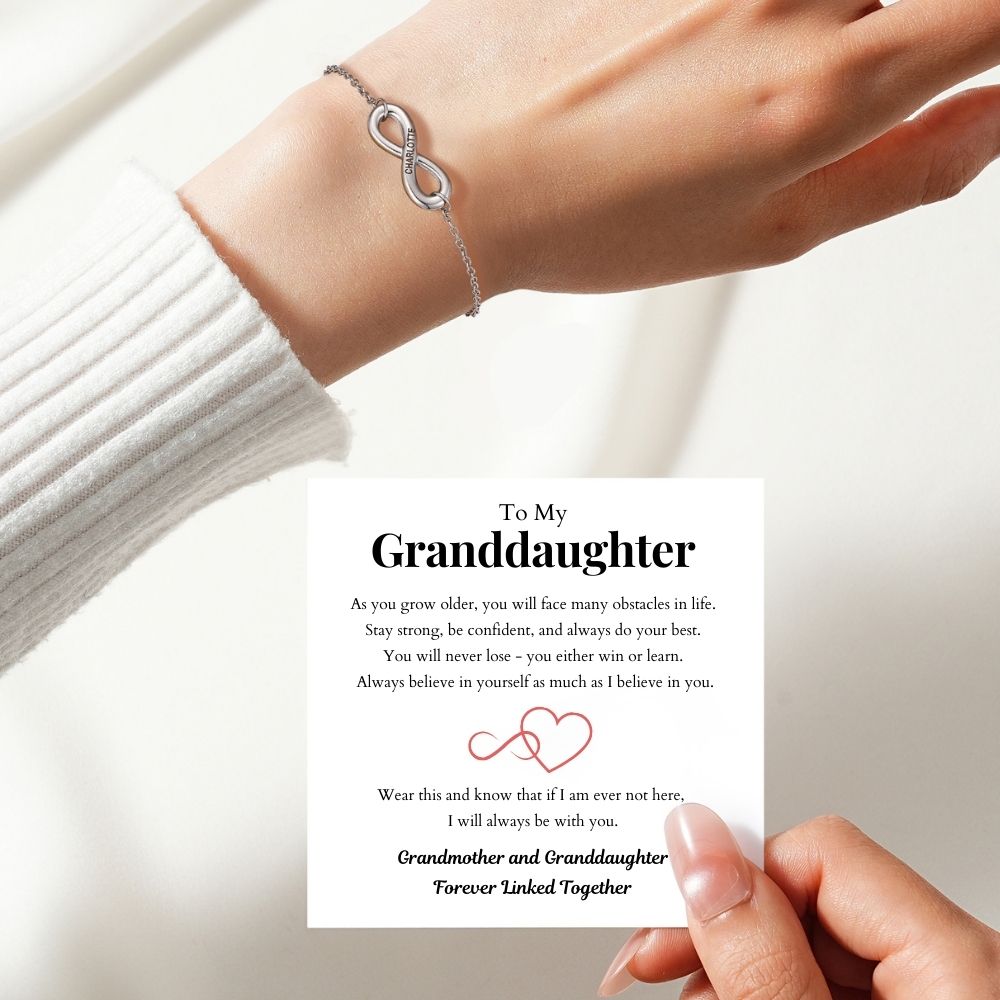 Infinity Name Bracelet for Granddaughter