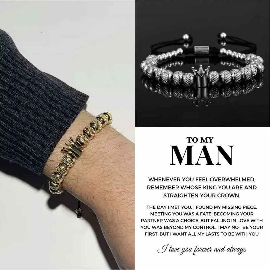 To My Man – Crown Bracelet